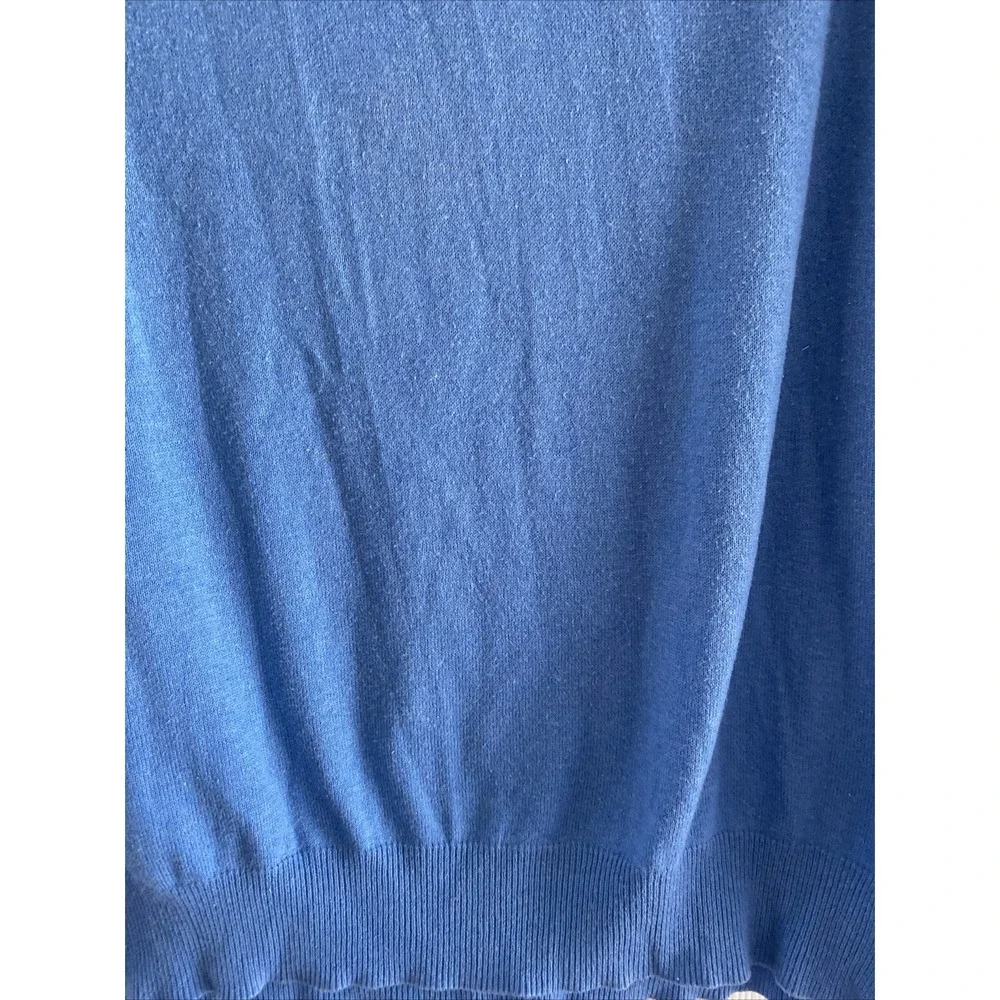 Peter Millar Quarter Zip Sweater‎ Vest Mens Blue Golf Cashmere Blend Size XXL